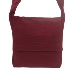 Maroon Cotton Jhola Bag (Unisex, Size 15″)