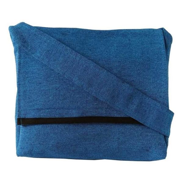 Royal Blue Cotton Jhola Bag (Unisex, Size 15″)