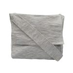 Off White Texture Cotton Jhola Bag (Unisex, Size 15″)