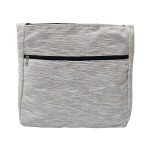 Off White Texture Cotton Jhola Bag (Unisex, Size 15″)