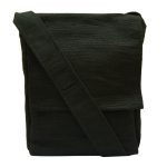 Black Shoulder Bag (Unisex, Size 12″)