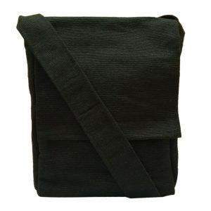 Black Shoulder Bag (Unisex, Size 12″)