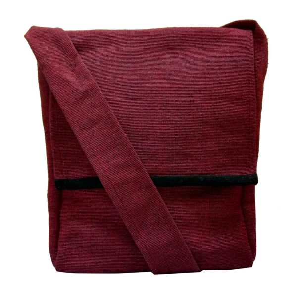 Maroon Shoulder Bag (Unisex, Size 12″)